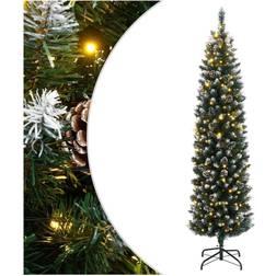 vidaXL Kunstigt Smalt 300 LED Lys 180 cm Juletræ 180cm