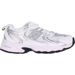 New Balance Sneakers - White/Silver Metallrosa
