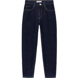 Mango Relaxed Mom Jeans - Dark Blue