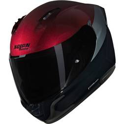 Nolan N60-6 Full Face Helmet - Black Dark Red Grey