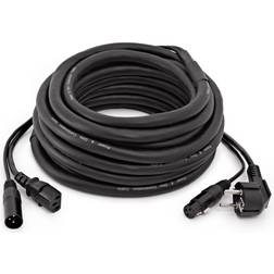 Gear4music XLR EU IEC Kombinationskabel 10m