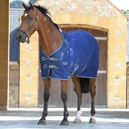 Weatherbeeta Fleece Cooler Standard Neck - Dark Blue/Grey/White