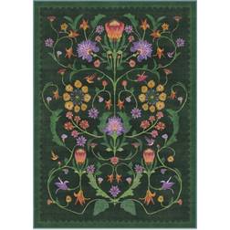 Ruggable Iris Apfel Protea Forest Green Area Rug 305 x 425