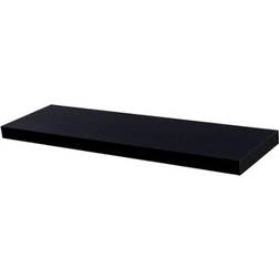Harbour Housewares Modern Floating 100cm Black Wall Shelf