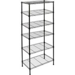 Harbour Housewares Adjustable Wire Unit 6 Tier Shelving System