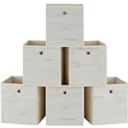Songmics Set of 6 Boxes 26L x 26W x 28H cm Storage Box