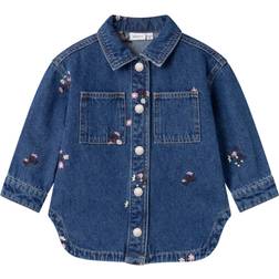 Name It Girl's Denim Jacket - Dark Blue Denim