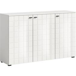 VCM Monte Skänk 3 Dörrar Vit Högblank Sideboard