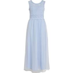 Vila Vilynnea Lace Maxi Dress - Light Blue