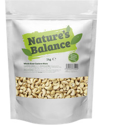 Nature's Balance Whole Raw Unsalted Cashews Nuts 1000g 1pack