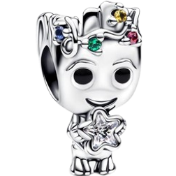 Pandora Marvel Groot Star Charm - Silver/Black/Multicolour