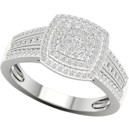 Macy's Cluster Ring - Silver/Diamonds