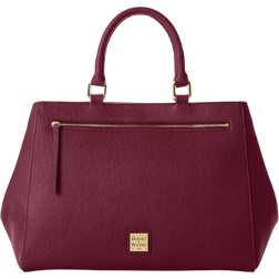 Dooney & Bourke Saffiano Zip Satchel - Bordeaux