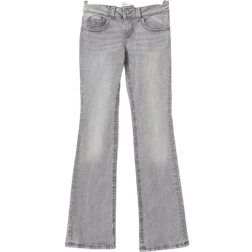 Gina Tricot Y2K Low Bootcut Jeans - Lt Grey