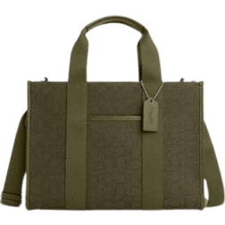 Coach Smith Tote Bag In Signature Jacquard - Non Leather/Silver/Olive Drab