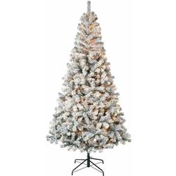 Shatchi Yukon Green Snow Flocked Christmas Tree 180cm