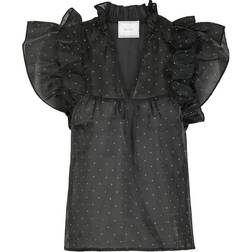 Neo Noir Jayla Bedazzled Top - Black