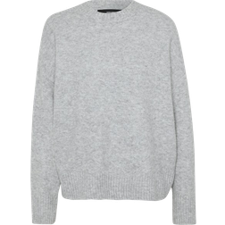 Vero Moda Boom Pullover - Grey/Light Grey Melange