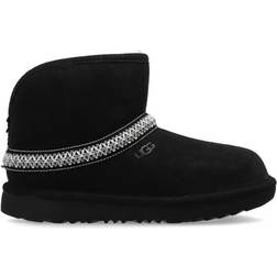 UGG Botte Classic Mini Crescent Grand Enfant - Black, Taille