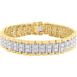 Macy's Link Bracelet - Gold/Diamonds