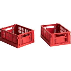 Hay Colour Crate Red Förvaringslåda 2st