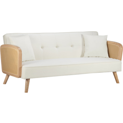 Birlea Mila Natural/White Sofa 177cm 2 Seater