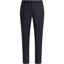 PT Torino Skinny Flannel Trousers - Navy Blue