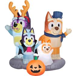 Gemmy Inflatable Decorations Bluey and Family Scene