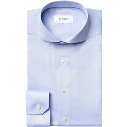 Eton Signature Twill Extreme Cut Away Collar Shirt - Light Blue