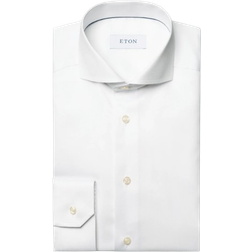 Eton Signature Twill Extreme Cut Away Collar Shirt - White