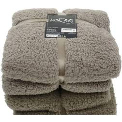 Unique Living Teddy Blankets Grey (200x150cm)