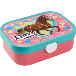 Mepal Porta Pranzo Campus Porta Pranzo Bento per Bambini Porta Pranzo con Scomparto Bento e Forchetta Con Chiusura a Clip Senza BPA e Lavabile in Lavastoviglie 750 ml My Horse