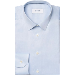 Eton Signature Twill Pointed Shirt - Light Blue