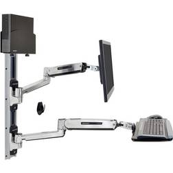 Ergotron LX Sit-Stand Wall Mount System Small CPU Holder