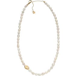 Skagen Agnethe Freshwater Necklace - Gold/Pearls