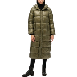 Superdry XPD Sports Longline Puffer Coat - Dusty Olive