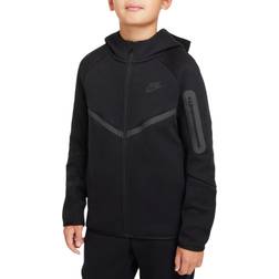 NIKE Big Kid's Sportswear Tech Fleece Full Zip Hoodie - Black (HV5867-010)