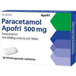 Paracetamol Apofri 500mg 20 st Tablett