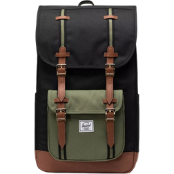 Herschel Little America Backpack 30L - Black/Four Leaf Clvr