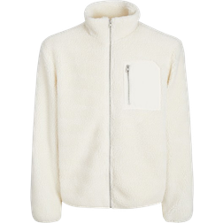 Jack & Jones Teddy Fur jacket - White/Cloud Dancer