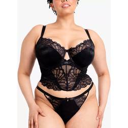 Curvy Kate Bombshell Longline Bra - Black Sparkle