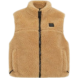 Coach Sherpa Vest In Recycled Polyester - Caramel