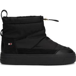 Tommy Hilfiger Flag Nylon Mini Snowboot - Black