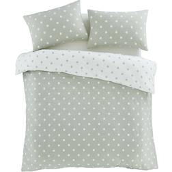 Catherine Lansfield Brushed Cotton Duvet Cover Green (230x220cm)