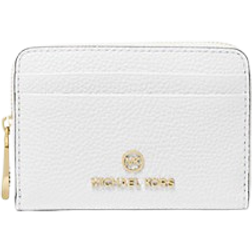 Michael Kors Jet Set Small Pebbled Leather Wallet - Optic White