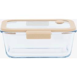 Pebbly Rektangulär Glasburk 460 ml Transparent Köksbehållare