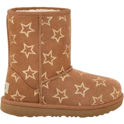 UGG Kid's Classic II Iridescent Stars - Chestnut/Gold