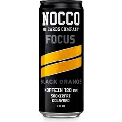 Nocco Focus Black Orange 330ml 1 st