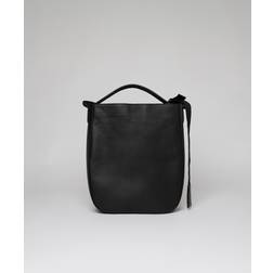 Sandqvist Leather Hobo Tote - Black