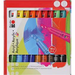 Marabu Acrylic Paints Basic Colors 18x36ml